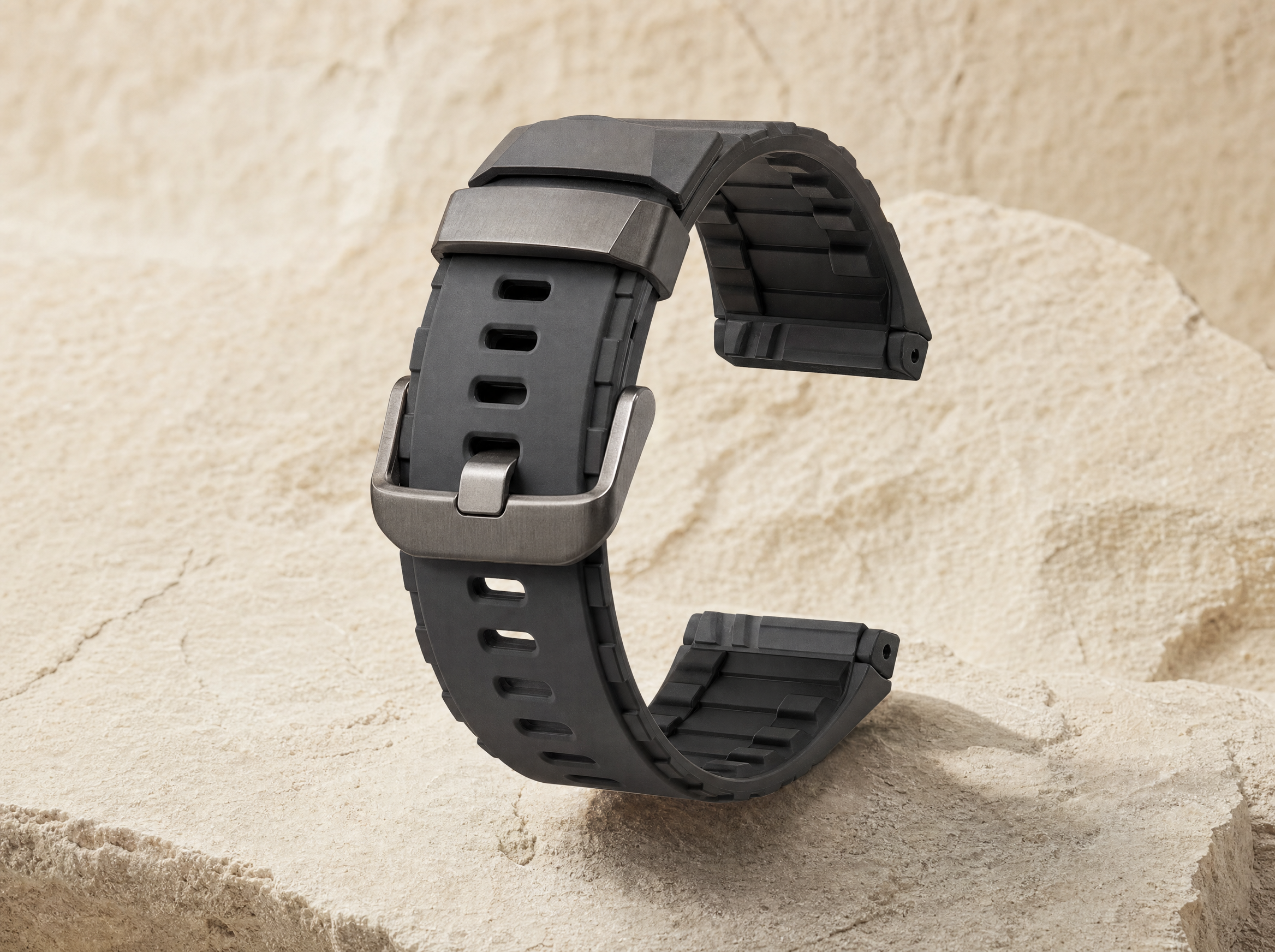 Rugged Trail sample band, studio product photograph