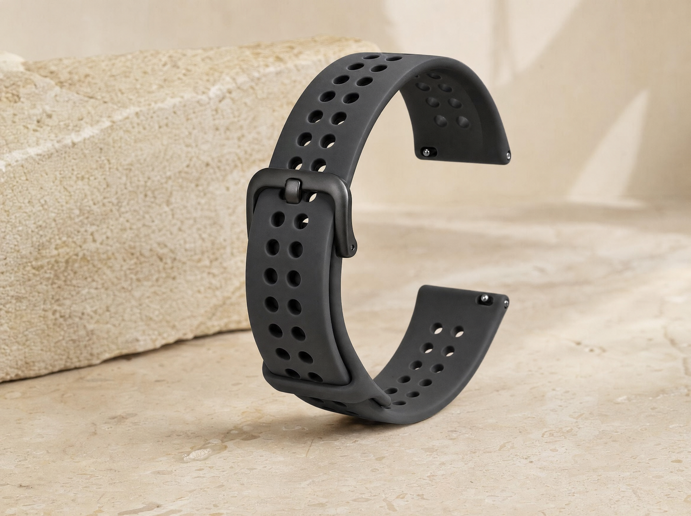Sport Silicone sample band, studio product photograph